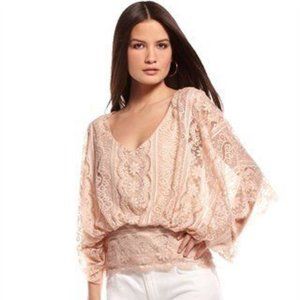 NEW Blush Lace Batwing Blouse by Beyond Vintage